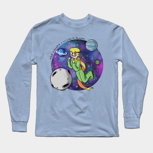 The Little Prince (version 2) Long Sleeve T-Shirt by lilyakkuma